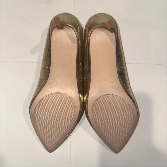 A New Day Gold Metallic 3” Heels with Pointed Toe, Size 7.5 - Picture 6 of 8